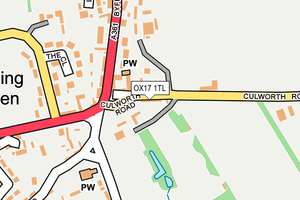 OX17 1TL map - OS OpenMap – Local (Ordnance Survey)