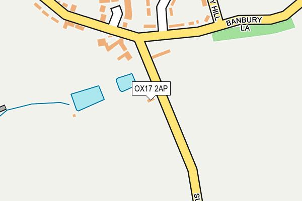 OX17 2AP map - OS OpenMap – Local (Ordnance Survey)