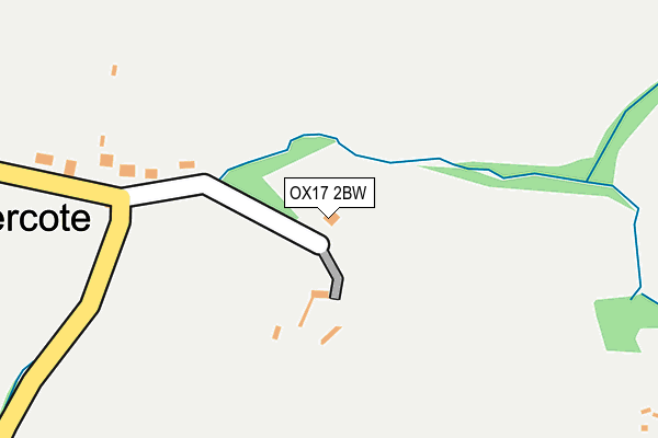 OX17 2BW map - OS OpenMap – Local (Ordnance Survey)