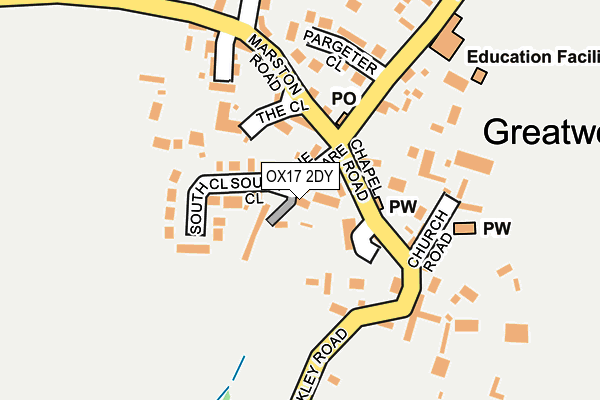 OX17 2DY map - OS OpenMap – Local (Ordnance Survey)