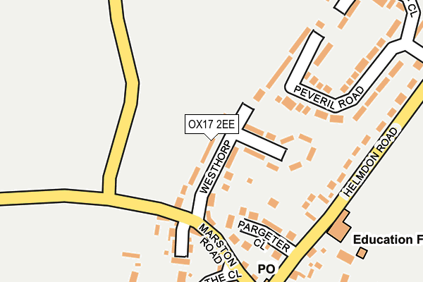 OX17 2EE map - OS OpenMap – Local (Ordnance Survey)