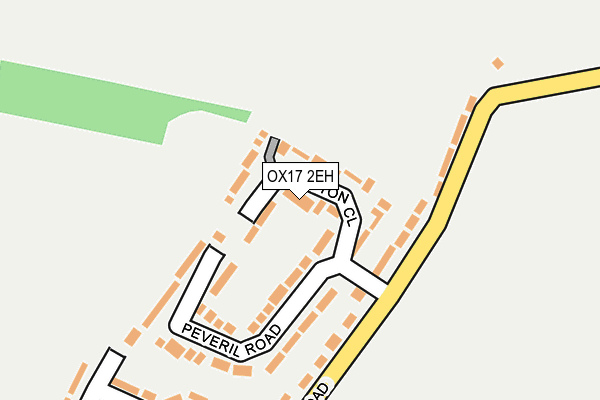 OX17 2EH map - OS OpenMap – Local (Ordnance Survey)