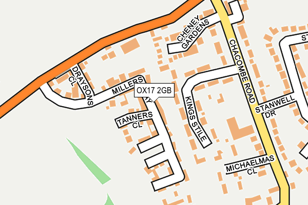 OX17 2GB map - OS OpenMap – Local (Ordnance Survey)