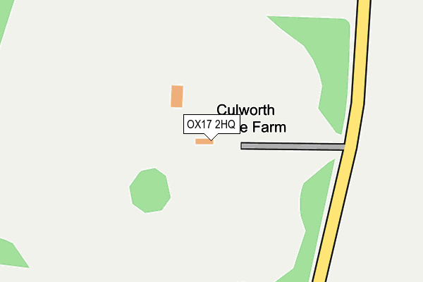 OX17 2HQ map - OS OpenMap – Local (Ordnance Survey)