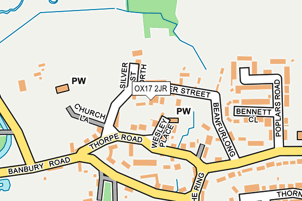 OX17 2JR map - OS OpenMap – Local (Ordnance Survey)