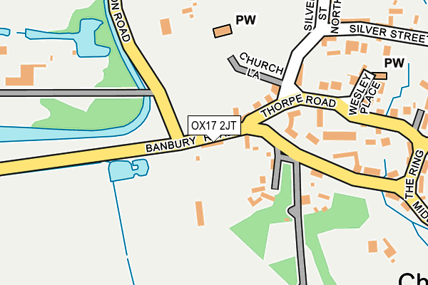 OX17 2JT map - OS OpenMap – Local (Ordnance Survey)