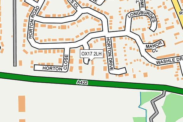 OX17 2LH map - OS OpenMap – Local (Ordnance Survey)