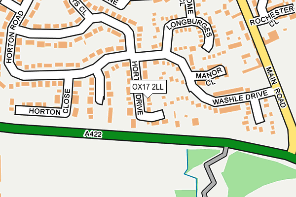 OX17 2LL map - OS OpenMap – Local (Ordnance Survey)