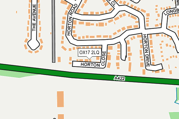 OX17 2LQ map - OS OpenMap – Local (Ordnance Survey)