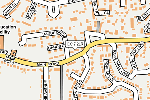 OX17 2LR map - OS OpenMap – Local (Ordnance Survey)
