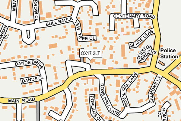 OX17 2LT map - OS OpenMap – Local (Ordnance Survey)