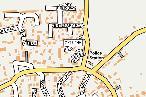 OX17 2NH map - OS OpenMap – Local (Ordnance Survey)