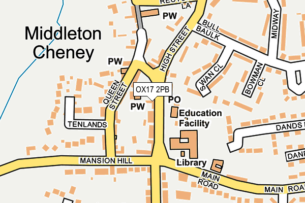 Map of MIDDLETON MADRAS LTD at local scale
