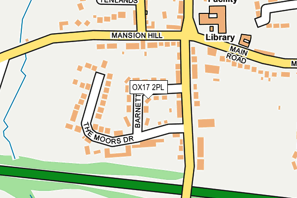 OX17 2PL map - OS OpenMap – Local (Ordnance Survey)
