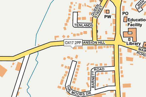 OX17 2PP map - OS OpenMap – Local (Ordnance Survey)
