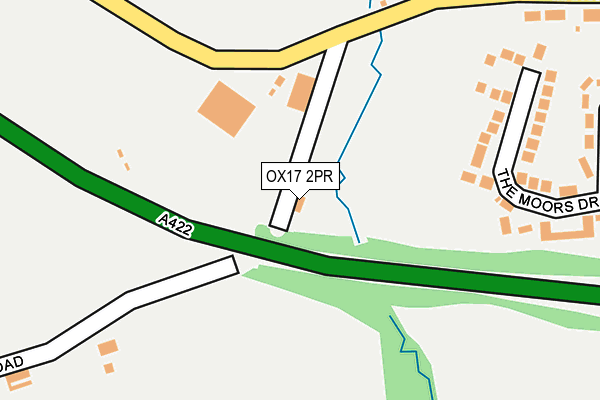 OX17 2PR map - OS OpenMap – Local (Ordnance Survey)