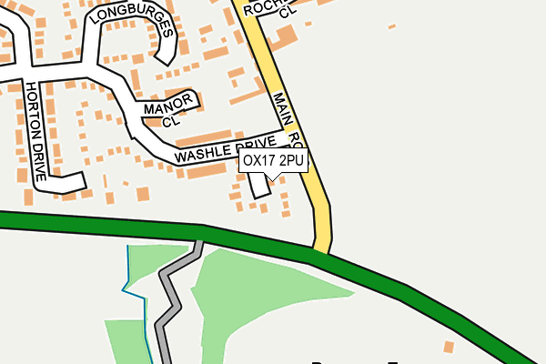 OX17 2PU map - OS OpenMap – Local (Ordnance Survey)