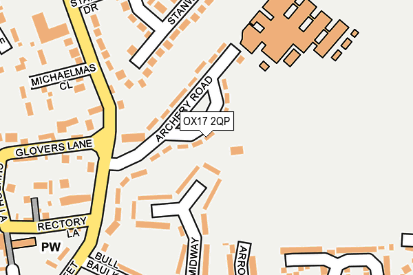 OX17 2QP map - OS OpenMap – Local (Ordnance Survey)