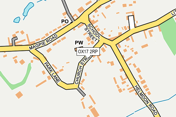 OX17 2RP map - OS OpenMap – Local (Ordnance Survey)