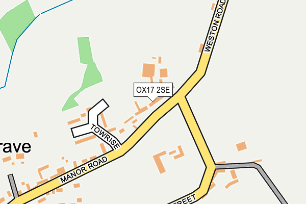 OX17 2SE map - OS OpenMap – Local (Ordnance Survey)