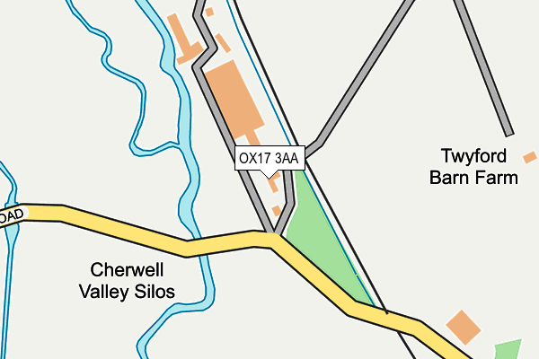 OX17 3AA map - OS OpenMap – Local (Ordnance Survey)