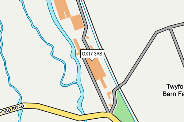 OX17 3AS map - OS OpenMap – Local (Ordnance Survey)