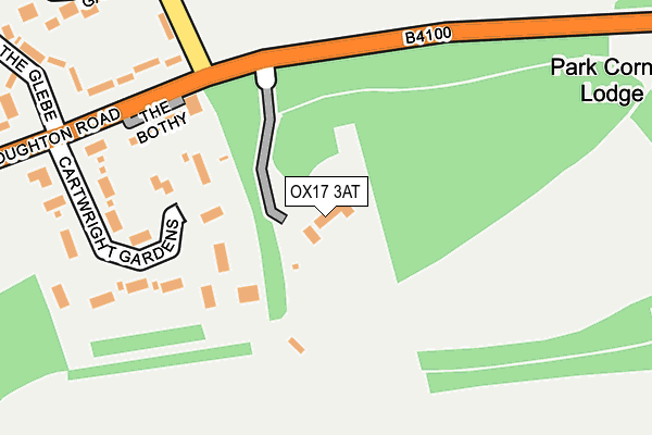 OX17 3AT map - OS OpenMap – Local (Ordnance Survey)