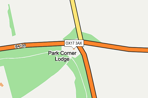 OX17 3AX map - OS OpenMap – Local (Ordnance Survey)