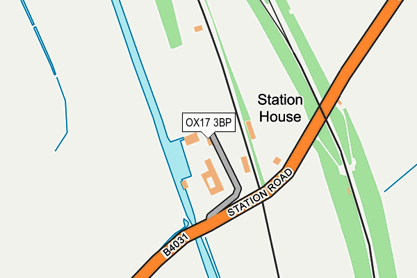 OX17 3BP map - OS OpenMap – Local (Ordnance Survey)