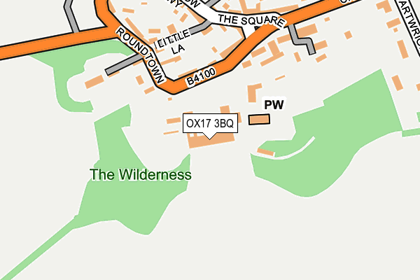 OX17 3BQ map - OS OpenMap – Local (Ordnance Survey)