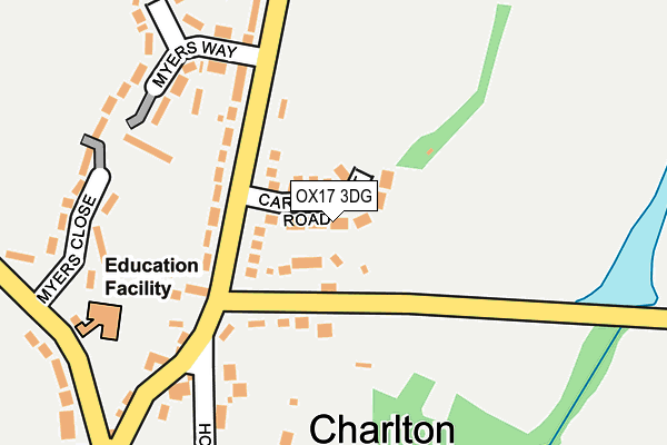 OX17 3DG map - OS OpenMap – Local (Ordnance Survey)