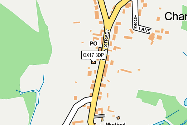 OX17 3DP map - OS OpenMap – Local (Ordnance Survey)