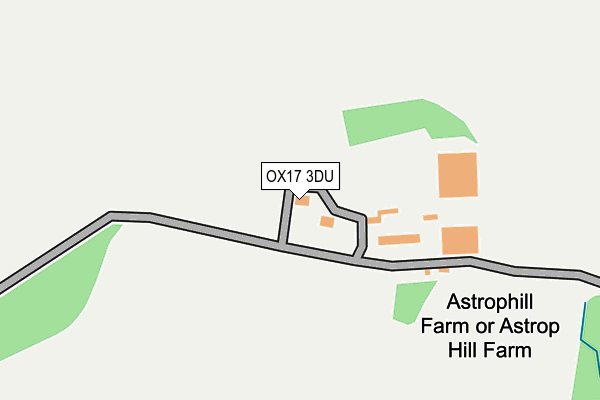 OX17 3DU map - OS OpenMap – Local (Ordnance Survey)