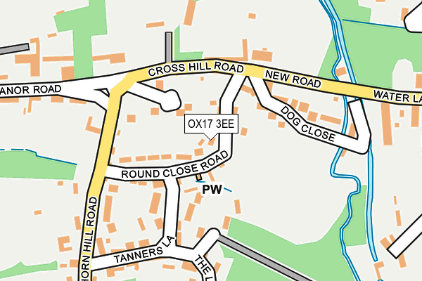 OX17 3EE map - OS OpenMap – Local (Ordnance Survey)
