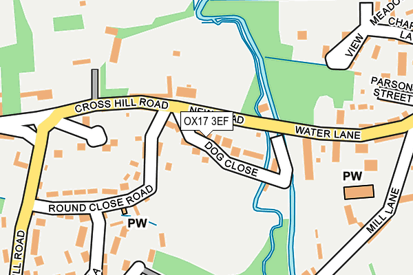 OX17 3EF map - OS OpenMap – Local (Ordnance Survey)
