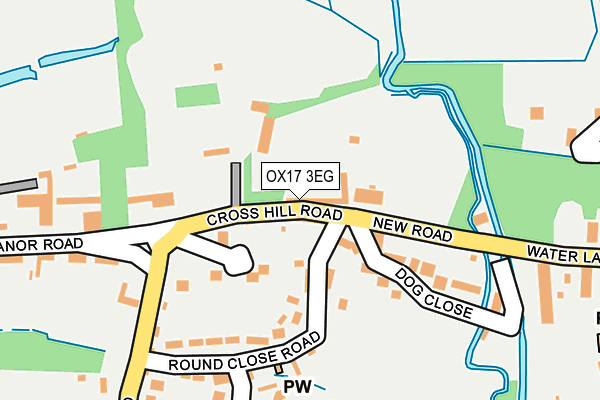 OX17 3EG map - OS OpenMap – Local (Ordnance Survey)
