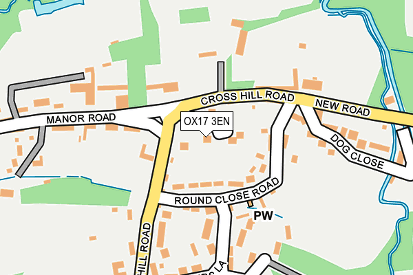 OX17 3EN map - OS OpenMap – Local (Ordnance Survey)