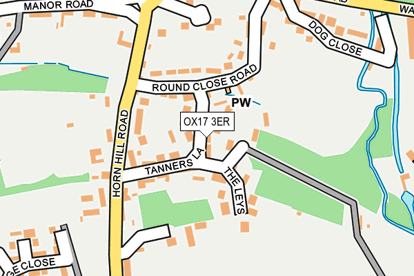 OX17 3ER map - OS OpenMap – Local (Ordnance Survey)