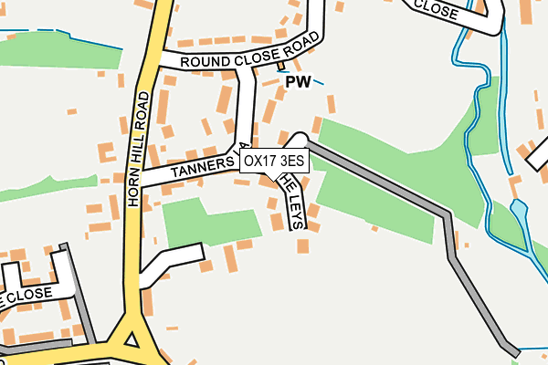 OX17 3ES map - OS OpenMap – Local (Ordnance Survey)