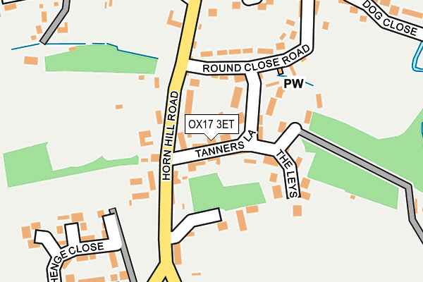 OX17 3ET map - OS OpenMap – Local (Ordnance Survey)