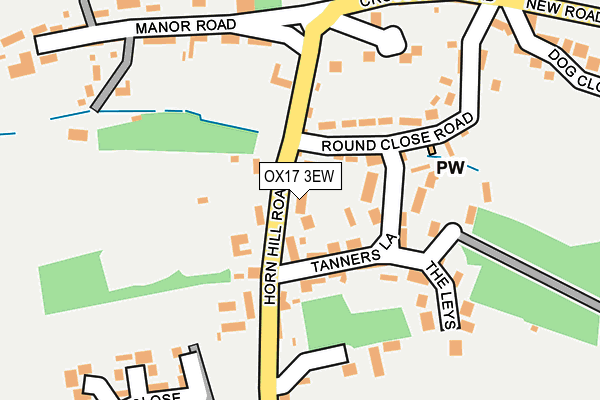 OX17 3EW map - OS OpenMap – Local (Ordnance Survey)