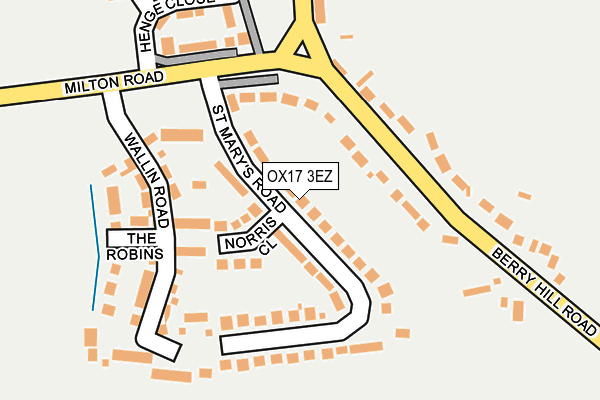 OX17 3EZ map - OS OpenMap – Local (Ordnance Survey)