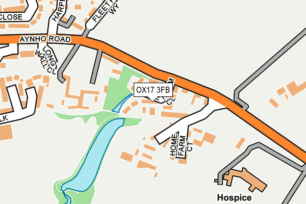 OX17 3FB map - OS OpenMap – Local (Ordnance Survey)