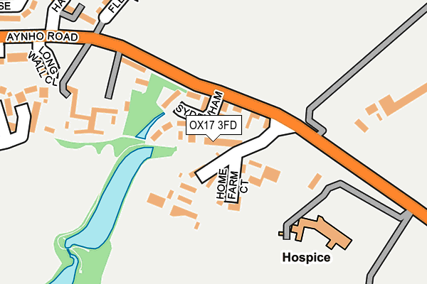 OX17 3FD map - OS OpenMap – Local (Ordnance Survey)