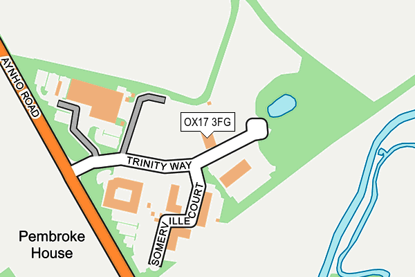 OX17 3FG map - OS OpenMap – Local (Ordnance Survey)