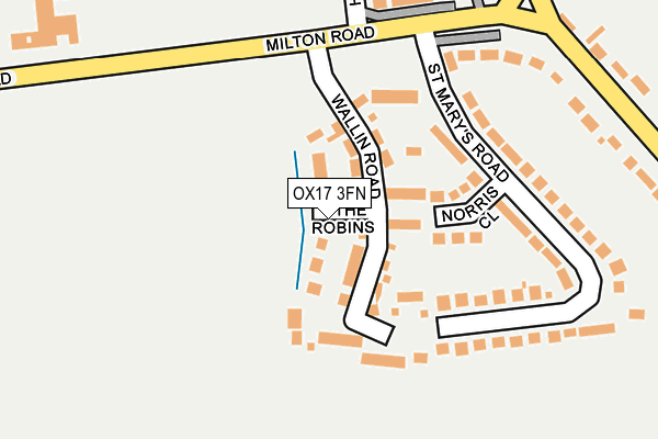 OX17 3FN map - OS OpenMap – Local (Ordnance Survey)