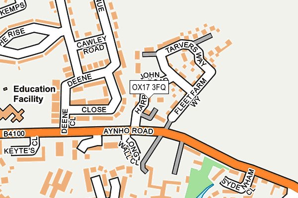 OX17 3FQ map - OS OpenMap – Local (Ordnance Survey)