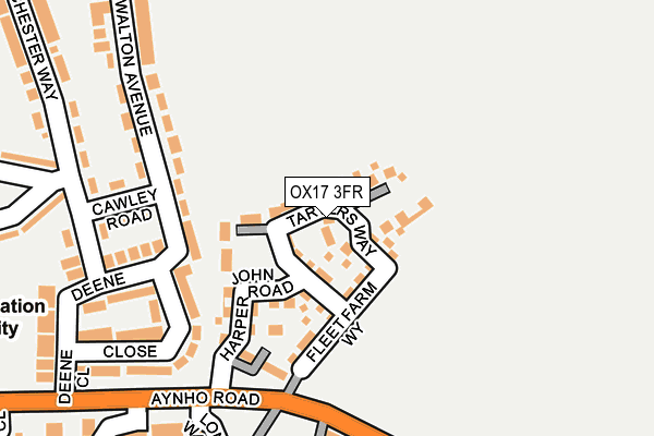 OX17 3FR map - OS OpenMap – Local (Ordnance Survey)