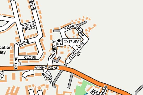 OX17 3FS map - OS OpenMap – Local (Ordnance Survey)