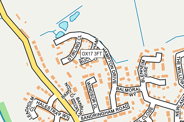 OX17 3FT map - OS OpenMap – Local (Ordnance Survey)